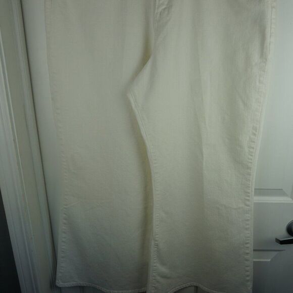New Frame Le Palazzo Double Waistband Crop Wide Leg Jeans in Au Natural Clean 34 - Picture 4 of 15